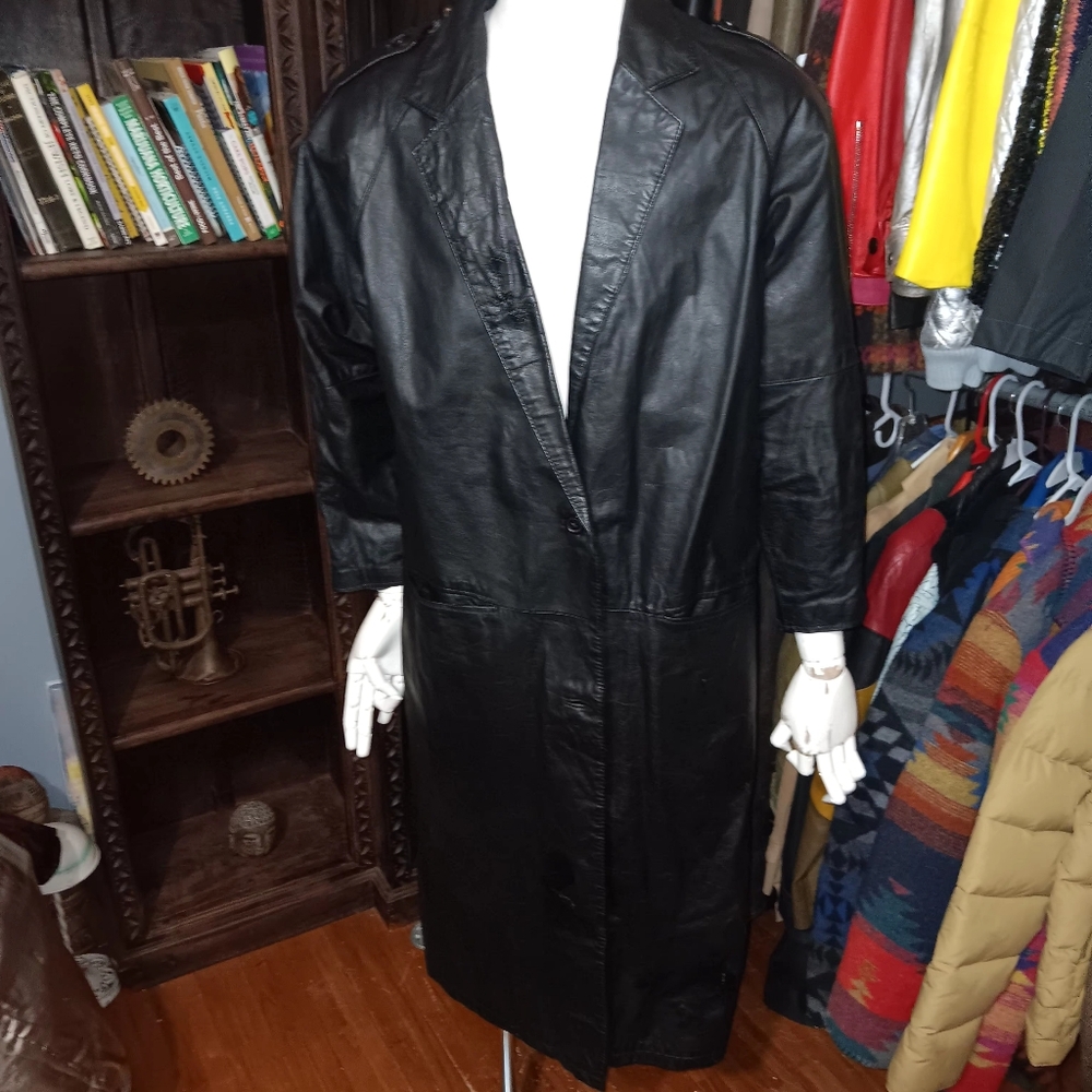 Split End Ltd. Vintage leather trench